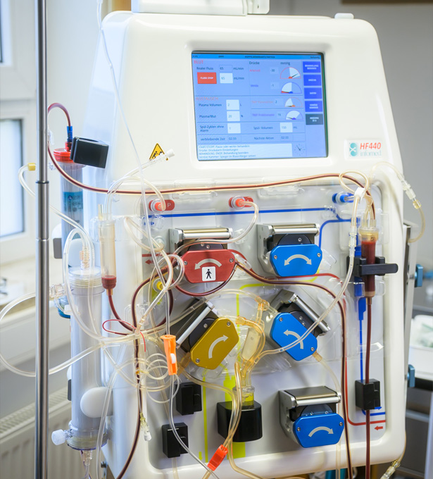 Apherese Maschine zur Blutreinigung und Therapie